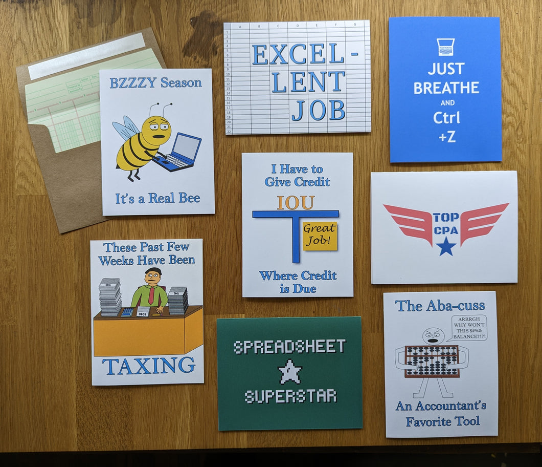 Accountant Encouragement Greeting Card 8-Pack