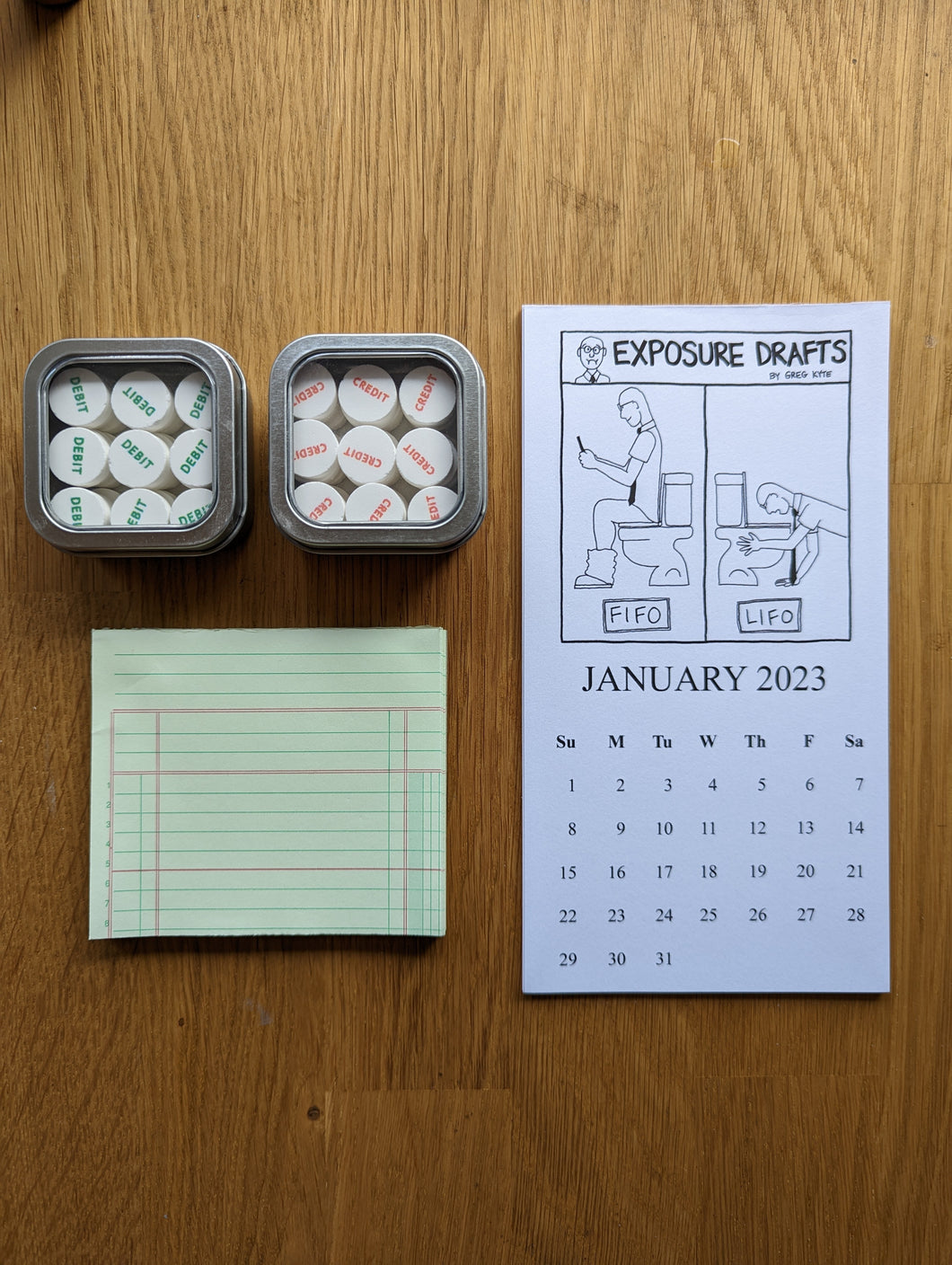 Accounting Gift Pack - Calendar, Notepad, Mints