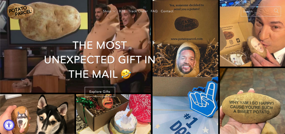 How would you react if you got a potato in the mail?