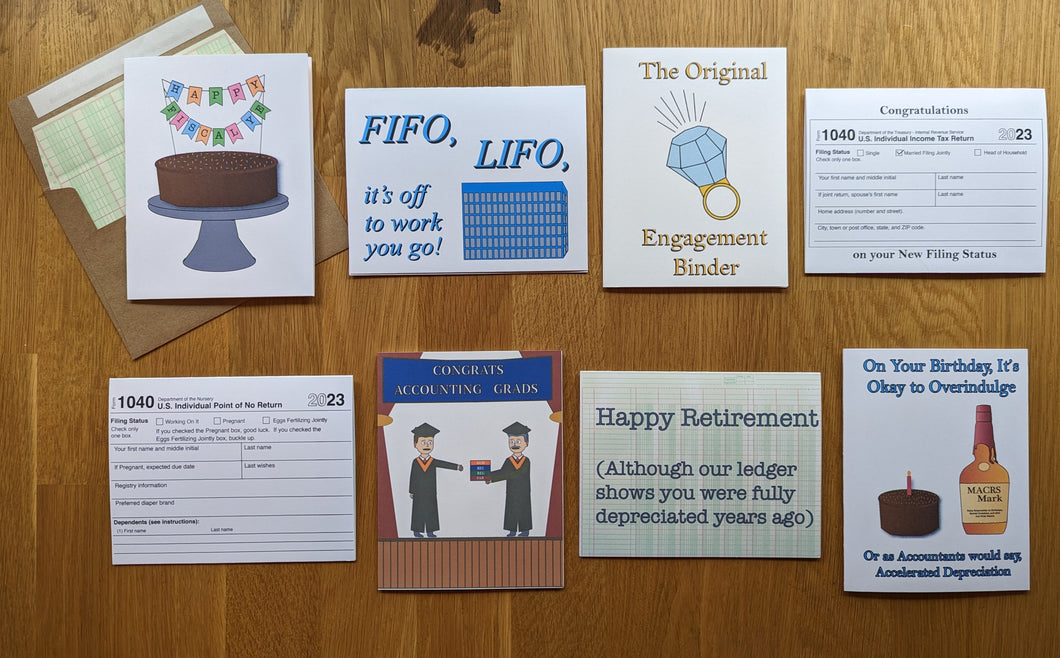 Accountant Celebration Greeting Card 8-Pack