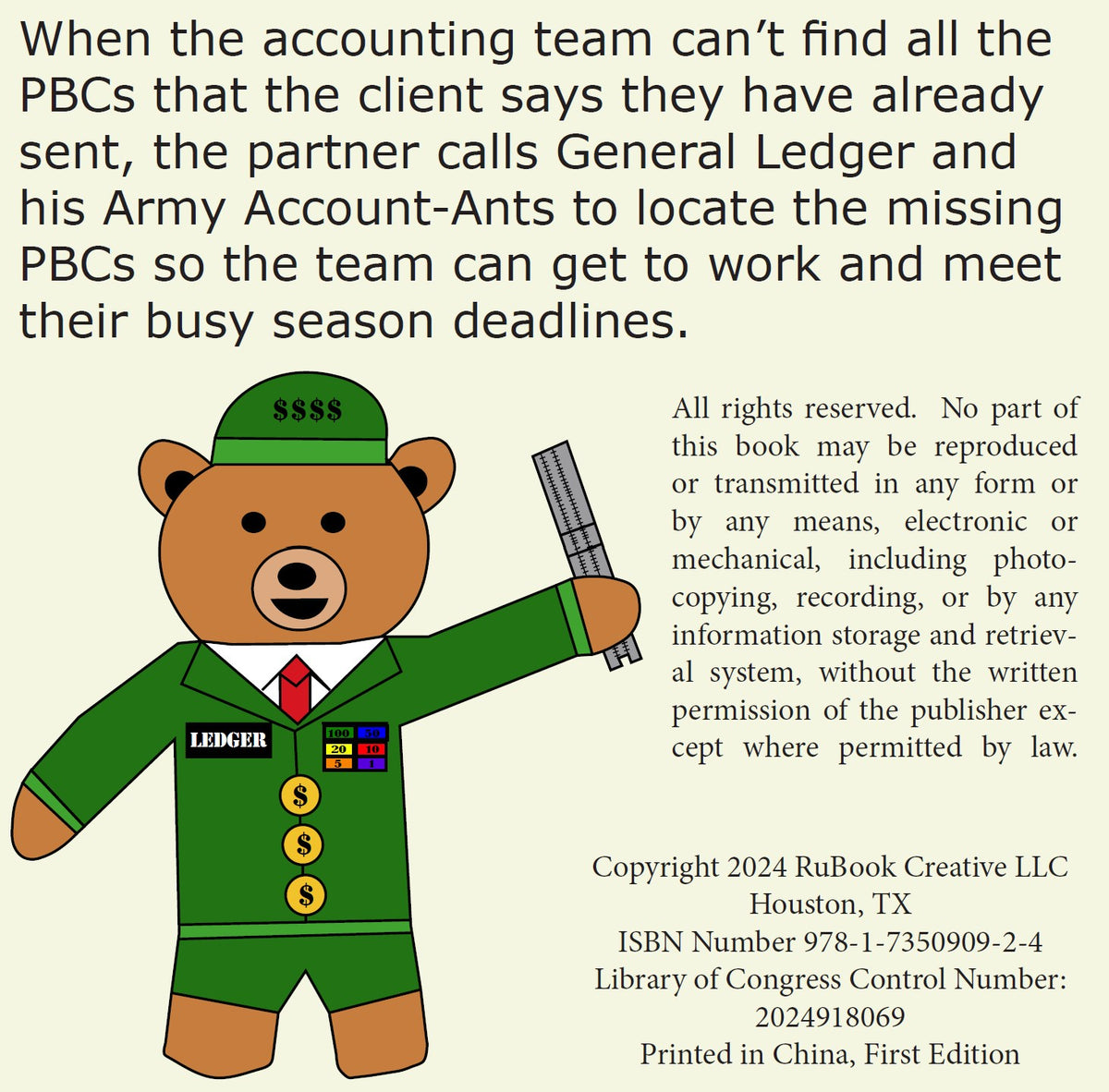 General Ledger and the Case of the Missing PBCs - PRE-ORDER – RuBook ...