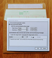 Out of Office Accounting Farewell Card