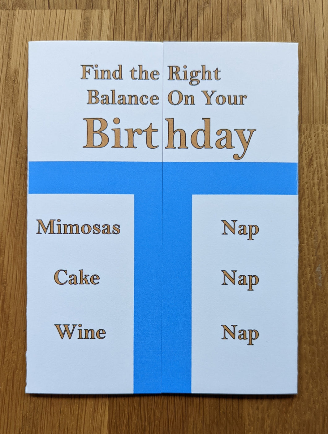 T-Account Birthday Card for Accountants